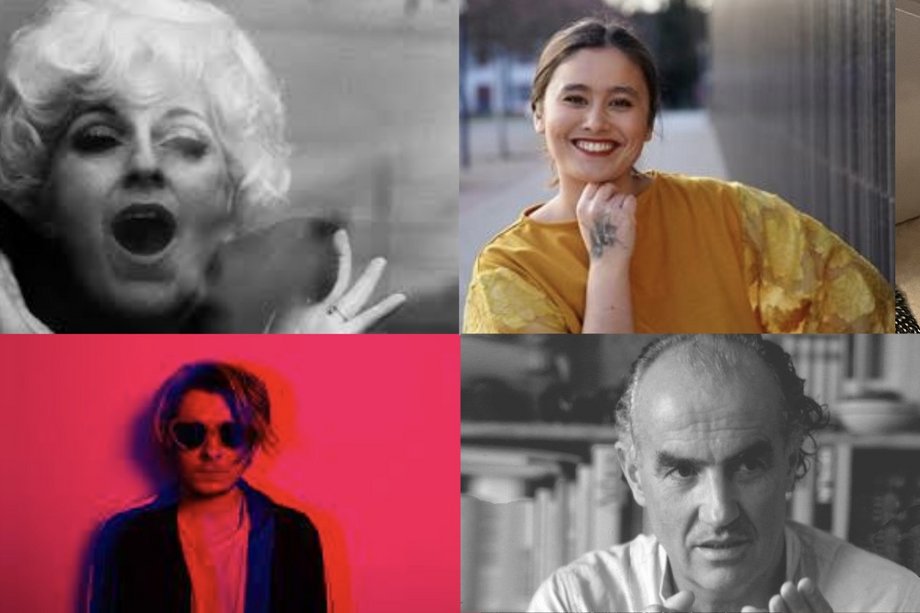 four portraits in collage