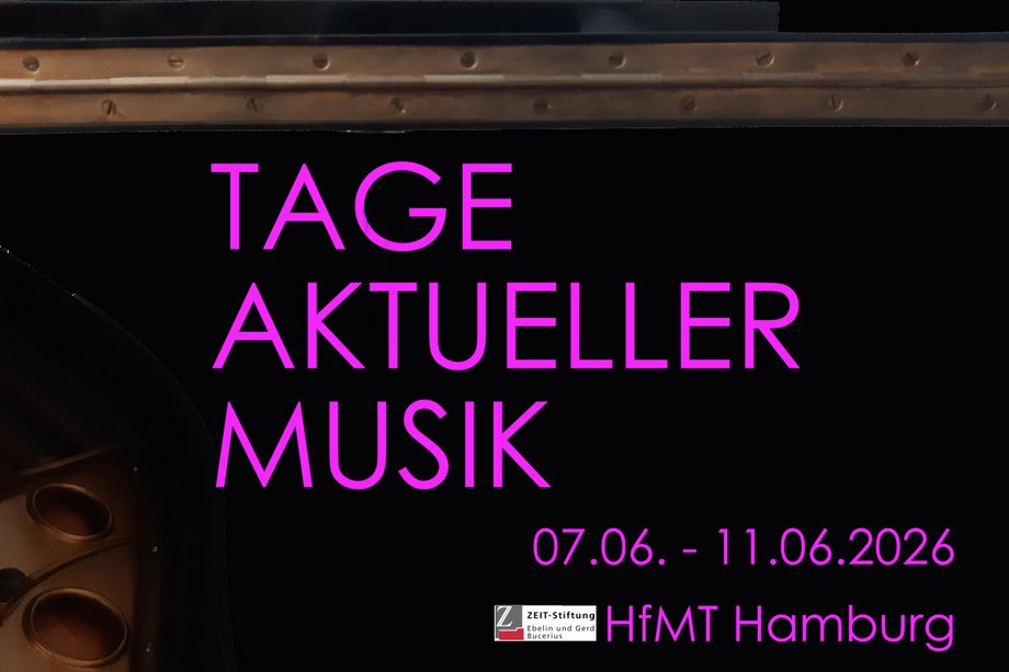 Tage aktueller Musik 2026 Schrift "Tage aktueller Musik"