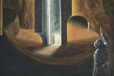 2026-02-27 Artaserse painted concept picture: person in surreal building