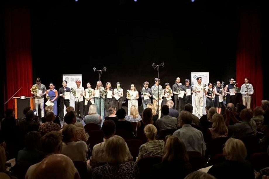 EM-Wettbewerb 2026 Preisträgerkonzert des Elise-Meyer Wettbewerbs 2026 - Gruppenfoto