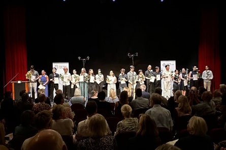 EM-Wettbewerb 2026 Preisträgerkonzert des Elise-Meyer Wettbewerbs 2026 - Gruppenfoto