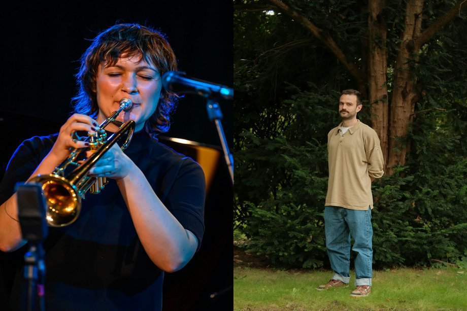 2026-01-14 The Truth About Eve / Bukemia Collage of two portraits of artists