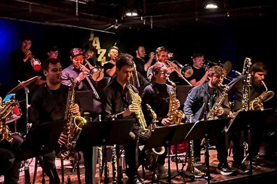 The Unlimited Edition Jazz band on stage