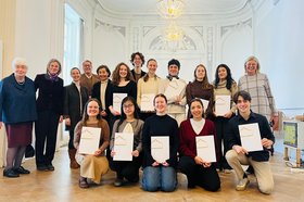 Deutschlandstipendium 2026 Gruppenfoto mit StipendiatInnen und StifterInnen