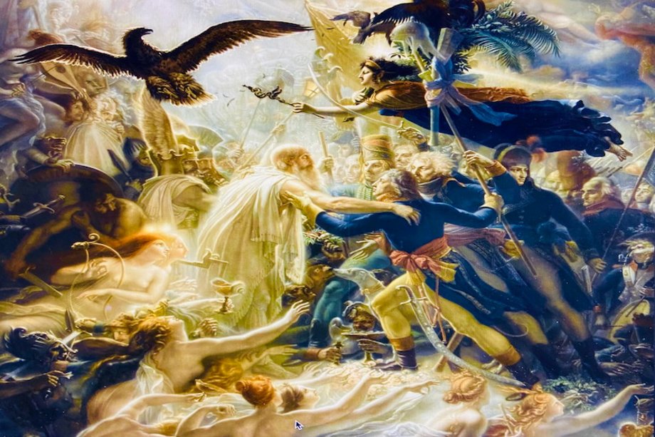 2026-01-29 Ossian und die Musik um 1800 Gemälde mit vielen Personen und Engeln sowie Vögeln im Himmel